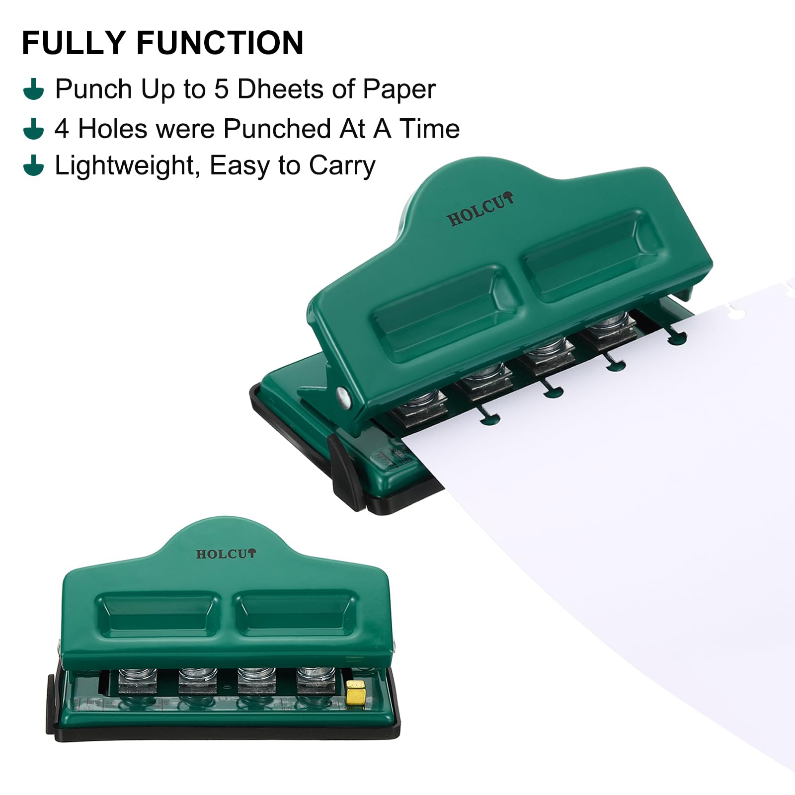 Amazon.co.jp: PATIKIL キノコのディスクバウンド穴あけ器 4穴ペーパー